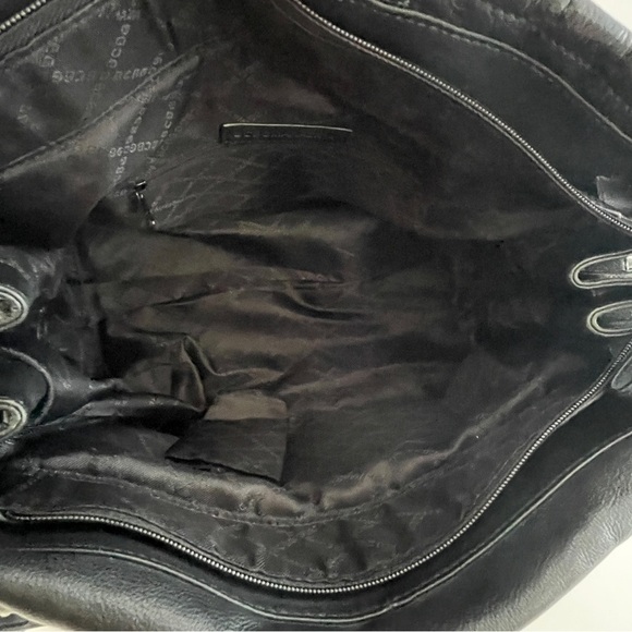 BCBGMaxAzria Black Shoulder Bag with Gold Hardware - Picture 13 of 15